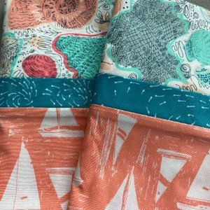 Coastline Standard/Queen Size Pillowcases ~ OEKO-TEX Cotton ~ New ~Custom Made